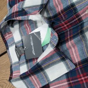 Eddie Bauer Firelight Flannel Shirt - Boyfriend Fit XXL NWT